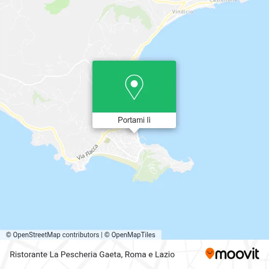 Mappa Ristorante La Pescheria Gaeta