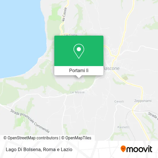 Mappa Lago Di Bolsena