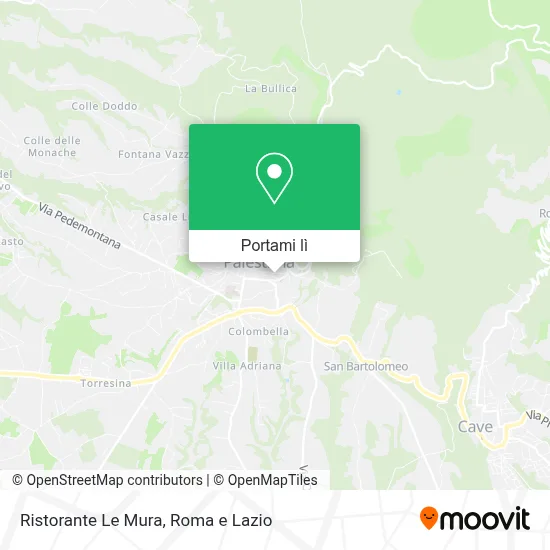 Mappa Ristorante Le Mura