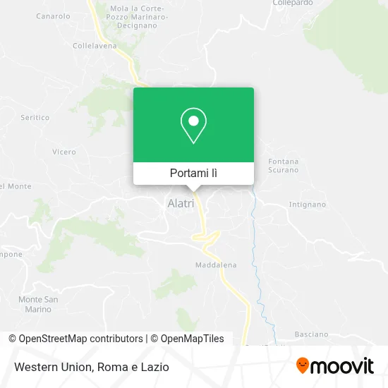 Mappa Western Union