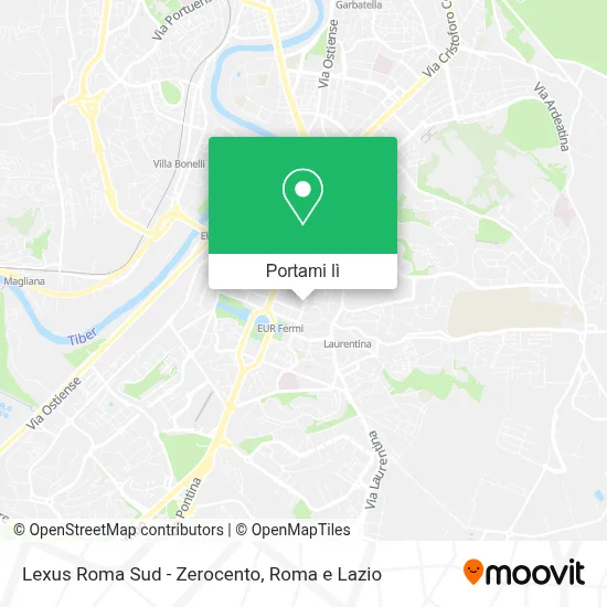 Mappa Lexus Roma Sud - Zerocento