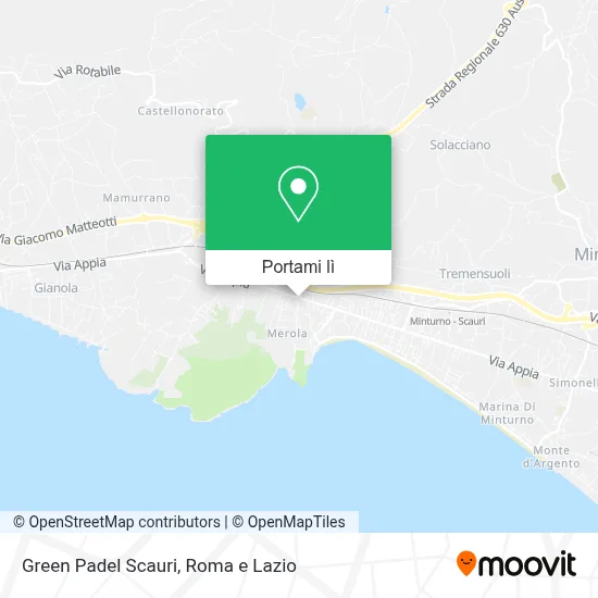 Mappa Green Padel Scauri
