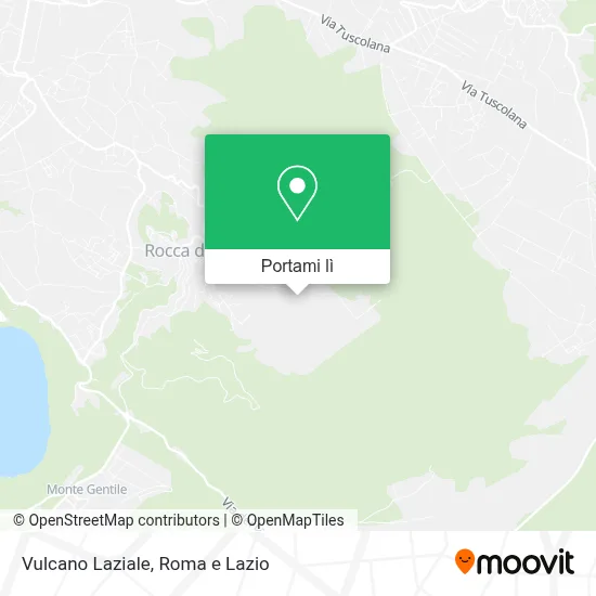 Mappa Vulcano Laziale