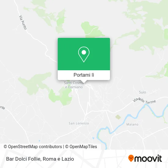 Mappa Bar Dolci Follie
