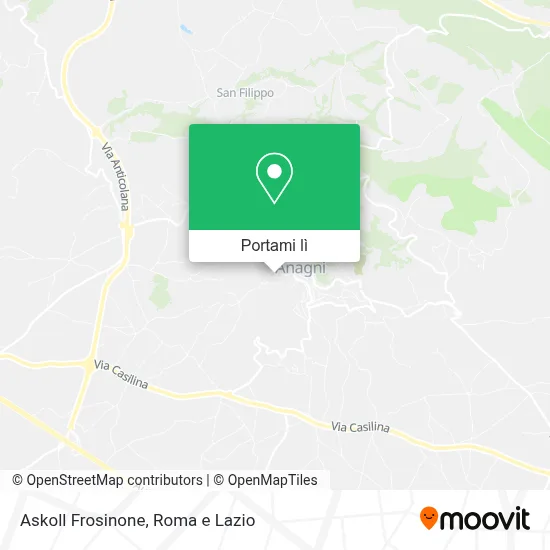 Mappa Askoll Frosinone