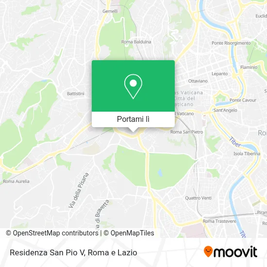 Mappa Residenza San Pio V