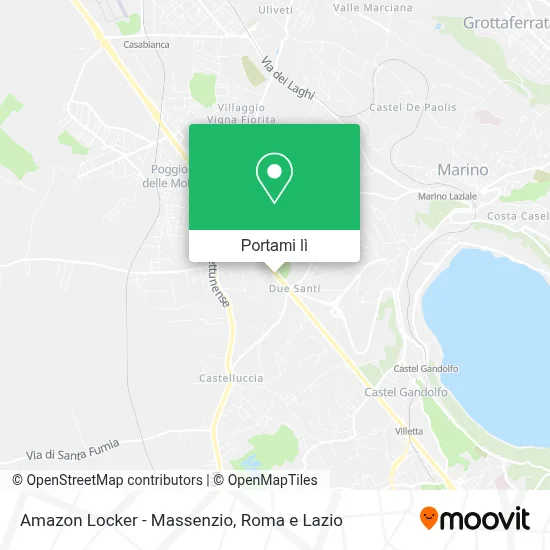 Mappa Amazon Locker - Massenzio