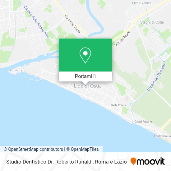 Mappa Studio Dentistico Dr. Roberto Ranaldi