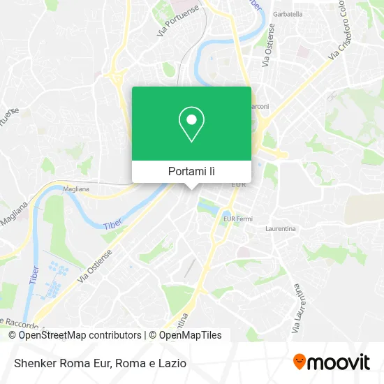Mappa Shenker Roma Eur