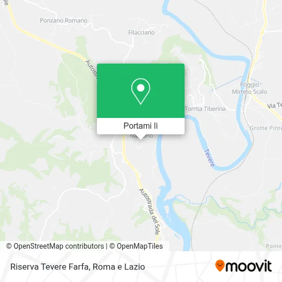 Mappa Riserva Tevere Farfa