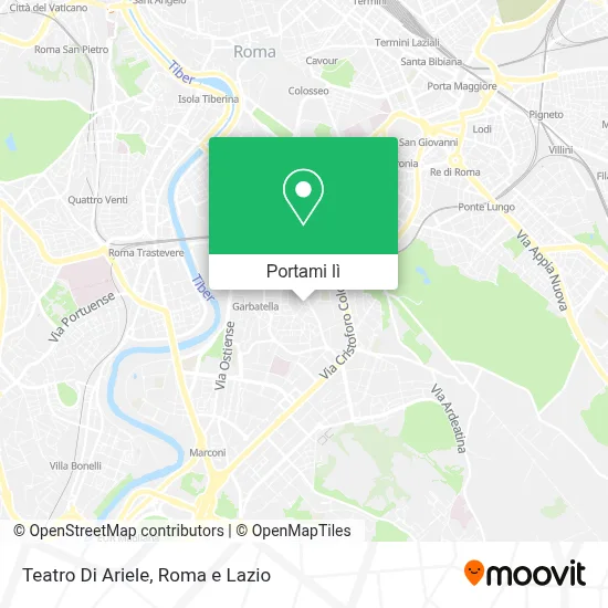 Mappa Teatro Di Ariele