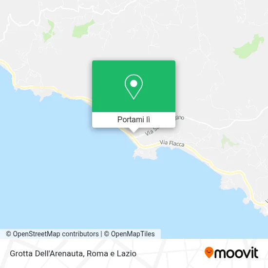 Mappa Grotta Dell'Arenauta