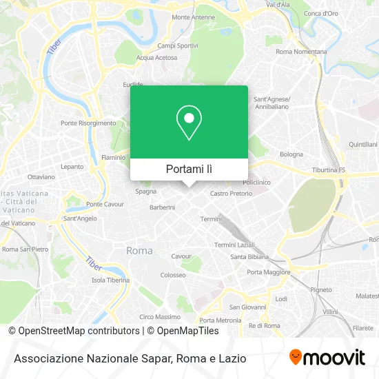 Mappa Associazione Nazionale Sapar