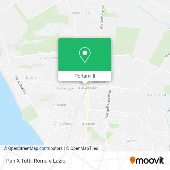 Mappa Pan X Tutti