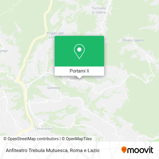 Mappa Anfiteatro Trebula Mutuesca