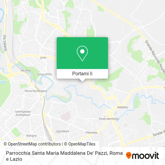 Mappa Parrocchia Santa Maria Maddalena De' Pazzi
