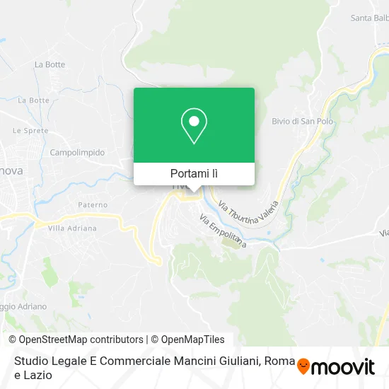 Mappa Studio Legale E Commerciale Mancini Giuliani