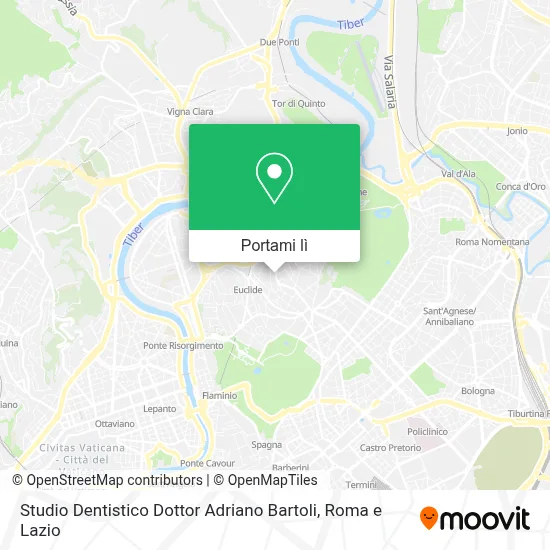 Mappa Studio Dentistico Dottor Adriano Bartoli