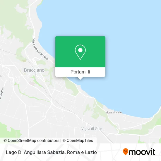 Mappa Lago Di Anguillara Sabazia