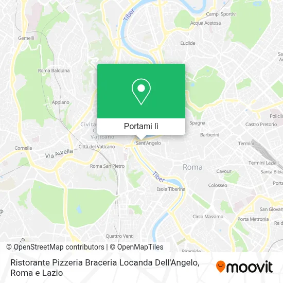 Mappa Ristorante Pizzeria Braceria Locanda Dell'Angelo