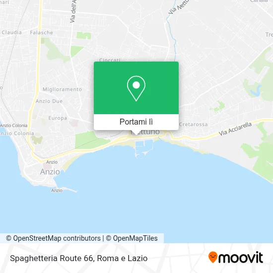 Mappa Spaghetteria Route 66