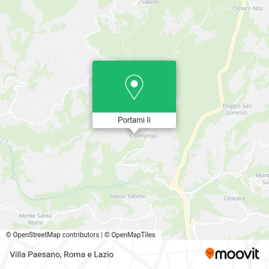 Mappa Villa Paesano