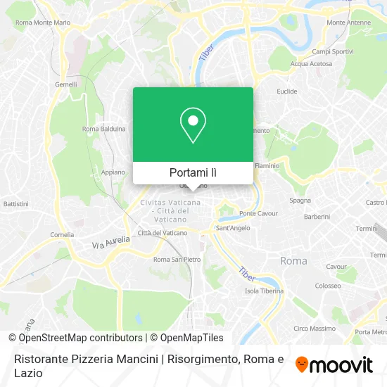 Mappa Ristorante Pizzeria Mancini | Risorgimento