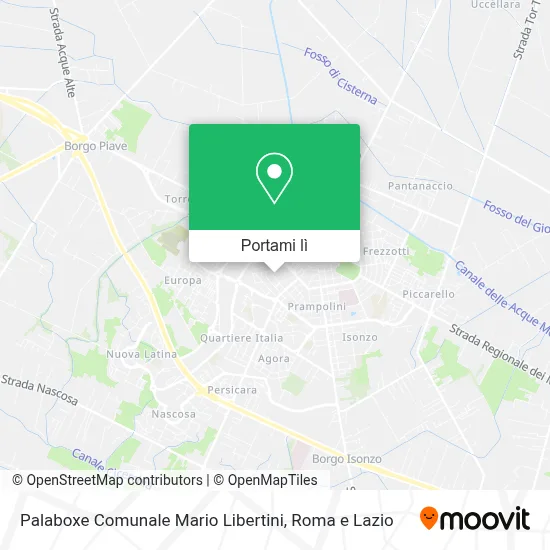 Mappa Palaboxe Comunale Mario Libertini