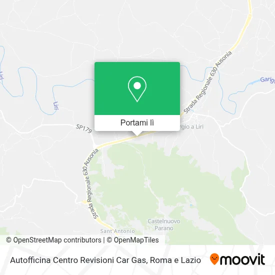 Mappa Autofficina Centro Revisioni Car Gas