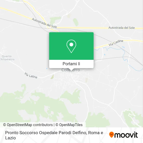 Mappa Pronto Soccorso Ospedale Parodi Delfino