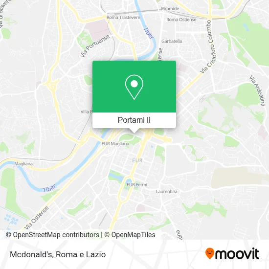 Mappa Mcdonald's