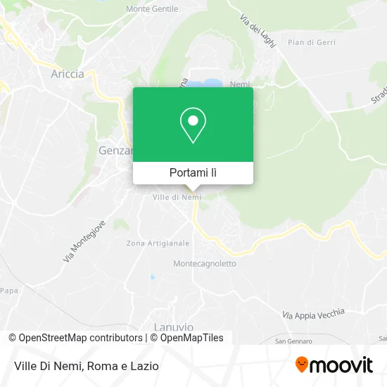 Mappa Ville Di Nemi