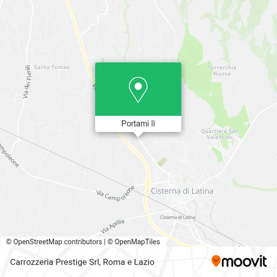 Mappa Carrozzeria Prestige Srl