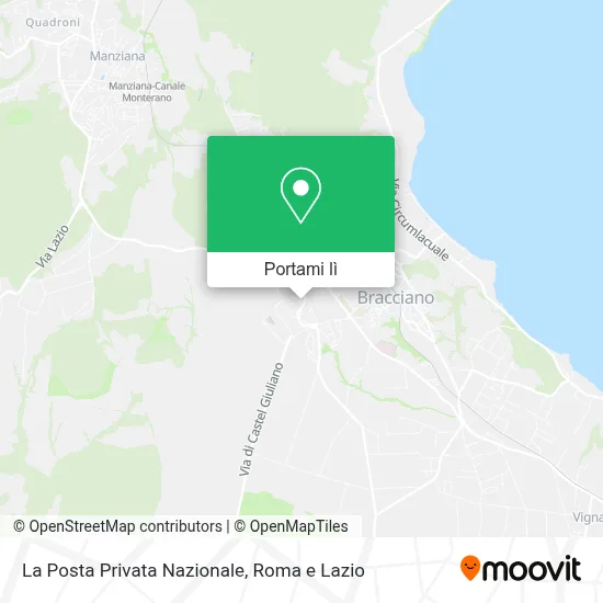 Mappa La Posta Privata Nazionale