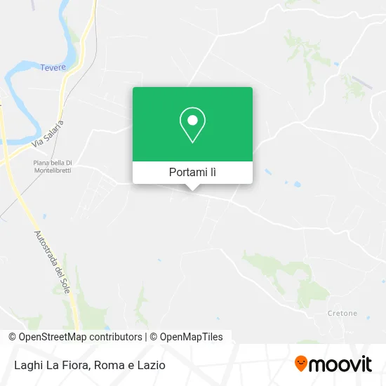 Mappa Laghi La Fiora