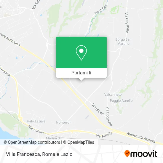 Mappa Villa Francesca