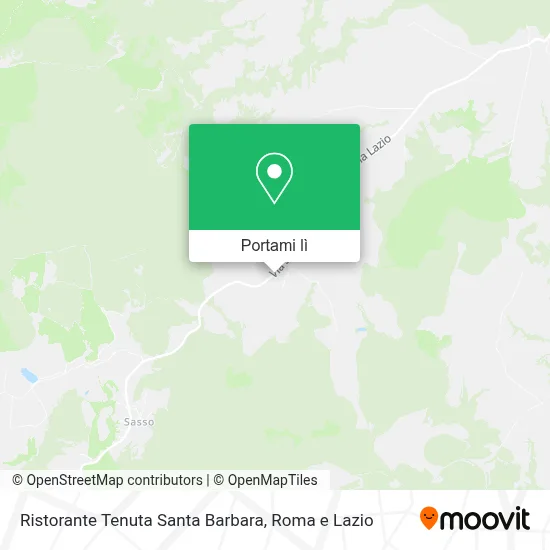 Mappa Ristorante Tenuta Santa Barbara