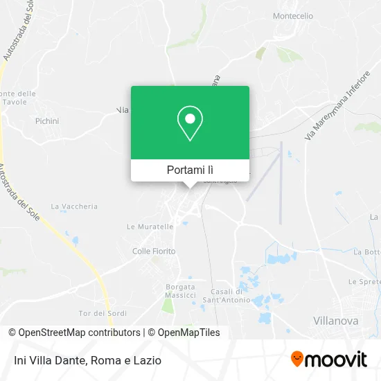 Mappa Ini Villa Dante