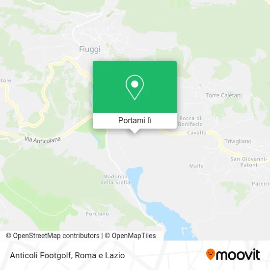Mappa Anticoli Footgolf