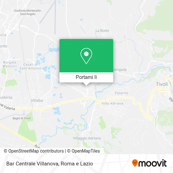 Mappa Bar Centrale Villanova