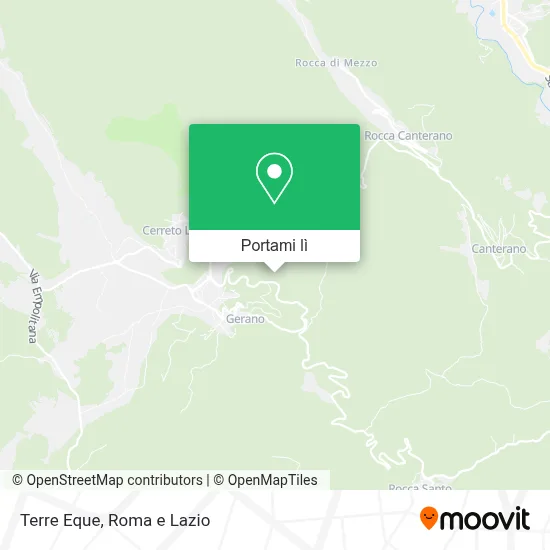 Mappa Terre Eque