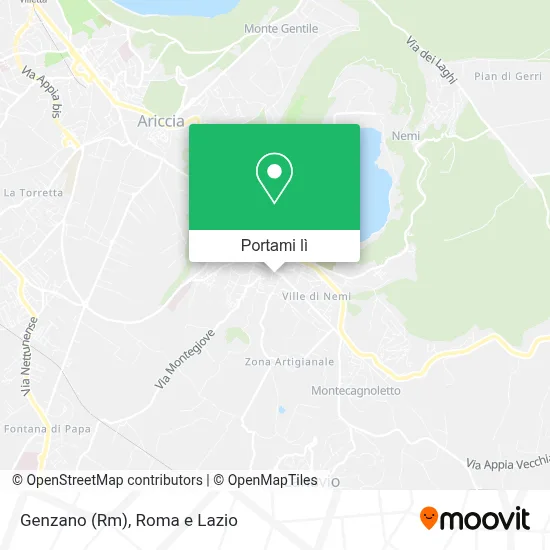 Mappa Genzano (Rm)