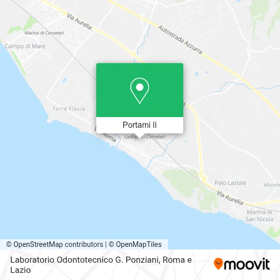 Mappa Laboratorio Odontotecnico G. Ponziani
