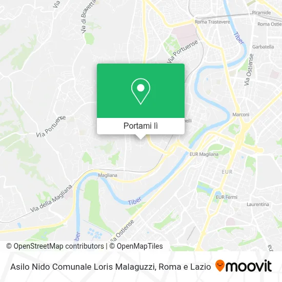 Mappa Asilo Nido Comunale Loris Malaguzzi