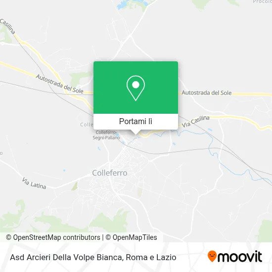 Mappa Asd Arcieri Della Volpe Bianca