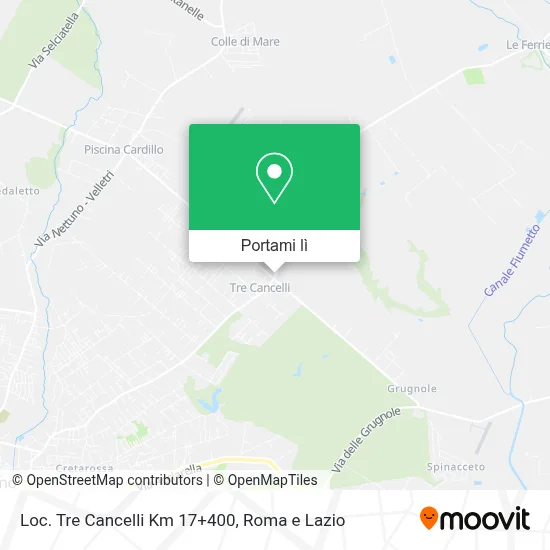 Mappa Loc. Tre Cancelli Km 17+400