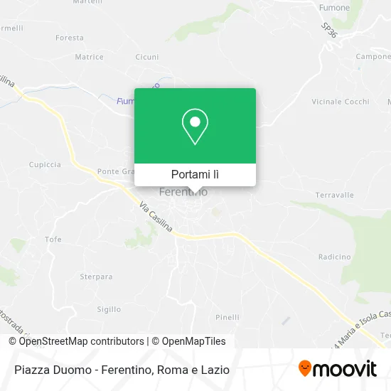Mappa Piazza Duomo - Ferentino