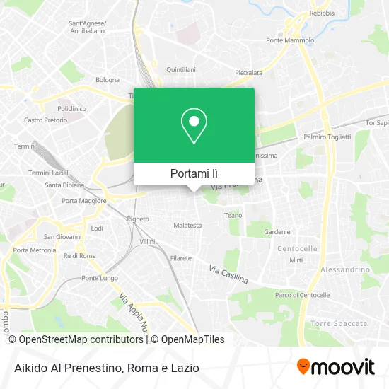 Mappa Aikido Al Prenestino