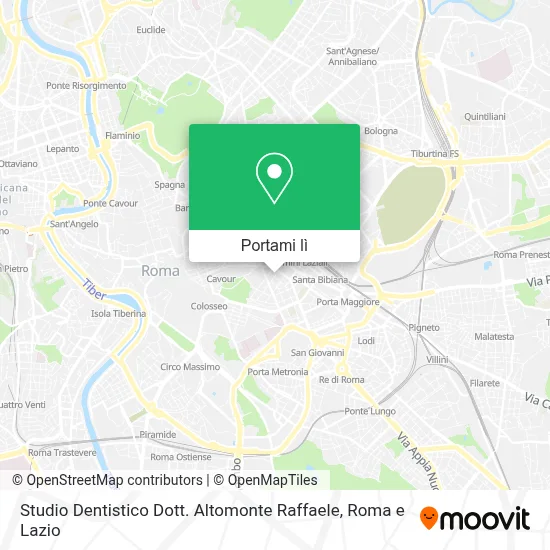 Mappa Studio Dentistico Dott. Altomonte Raffaele