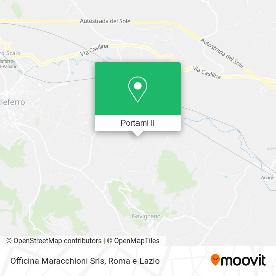 Mappa Officina Maracchioni Srls
